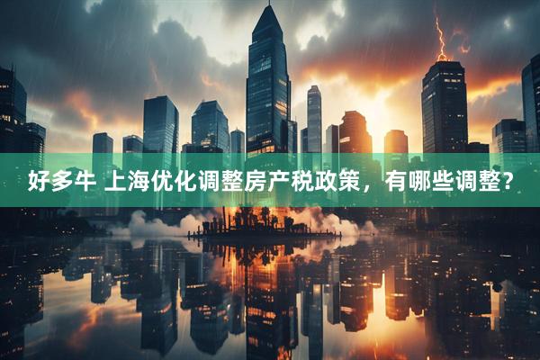 好多牛 上海优化调整房产税政策，有哪些调整？
